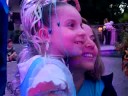 Jodi watching a show at Disneyworld