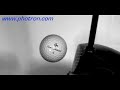 Hi-speed video of a golf ball compressed by driver