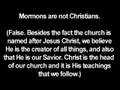 Myths of the Mormon Church. True or False?