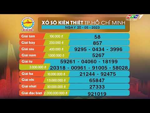 Xổ số kiến thiết TP.HCM || HTV1 || 20/05/2023