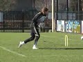 Ajax keepers E en D op bezoek bij training Ajax 1 keepers