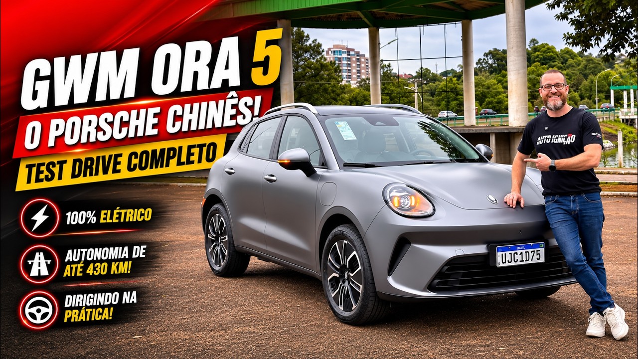 GWM ORA 5 TEST DRIVE - Tudo Sobre o Modelo! 204 cv e 0 a 100 em 6,8s SURPREENDEU!