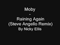 just a great tune, the best by moby in my opinion, love the beat. no vid to it as usual =) jus thought id get the tune on here for people to use elsewhere if they want to! hope u like it