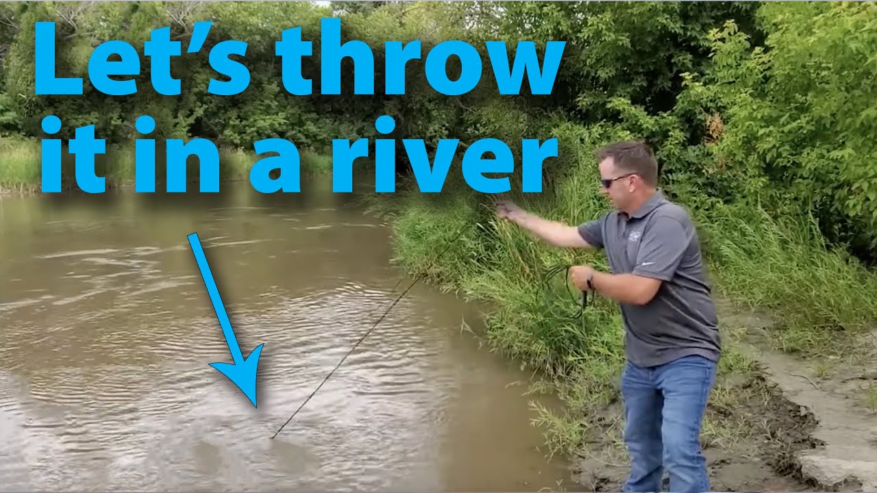 The AgCam Camera gets thrown into a River!