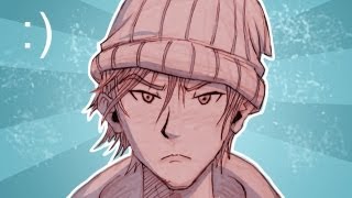 How to Draw Manga Face with Beanie: Time Lapse