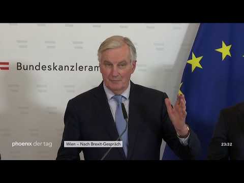 Statements von Sebastian Kurz und Michel Barnier nach B ...