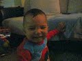 Kalel laughing 1 YEAR AND 6 MONTHS NOW GULP!!! HEHEHE