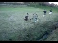 Little front bike wheel face plant