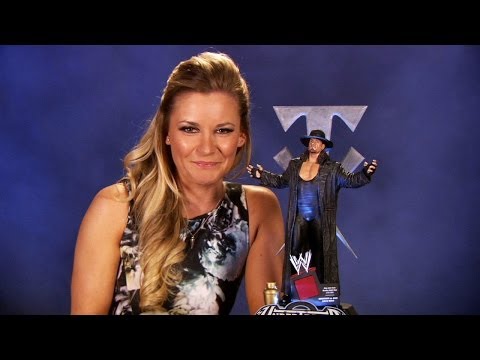 WWE Icon Series Undertaker resin statue unboxing with Renee Young