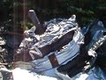 This is the wreckage of a B-47 bomber that crashed on Wright's Peak in January of 1962.