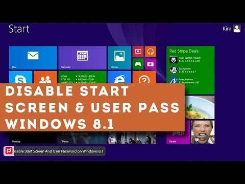 how to eliminate password on windows 8.1