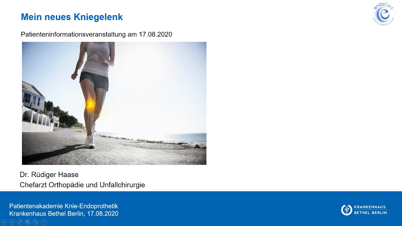 Mein neues Kniegelenk: Live-Vortrag