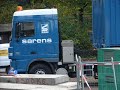 sarens ltm 1400 hijst torenkraan op dam te Robertville sarens ltm 1400 hijst torenkraan op dam te Robertville