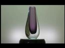 2662 Signed taller purple sommerso Lindstrand vase for Kosta 2662 Signed taller purple sommerso Lindstrand vase for Kosta