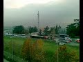 Camion ribaltato sull'autostrada a Casalecchio di Reno (BO)
