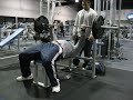 bench press 225lbs 34 reps at the BODY
