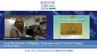 Interview with Kate Bahnsen CEO of Inca Worldwide (QEDN Connect ) at Investors Town Hall Show