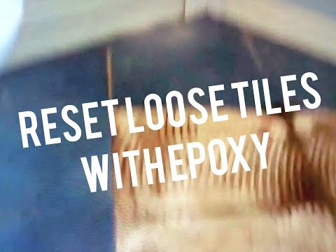 how to repair loose floor tiles