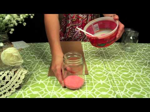 how to dye mason jars purple