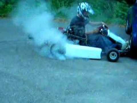 go cart burnout