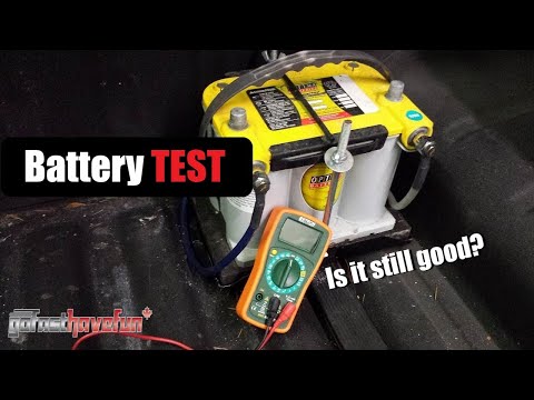 how to check a d'battery with a multimeter