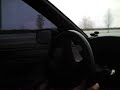 shelbys nissan 240sx drifting on snow and ice part 2!
