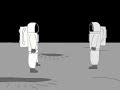 2 astronauts play golf on the moon