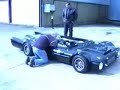 Flatmobile jet car  turbine + afterburner test.