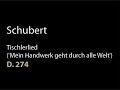 Schubert D 274 Tischlerlied ('Mein Handwerk geht durch alle Welt.wmv