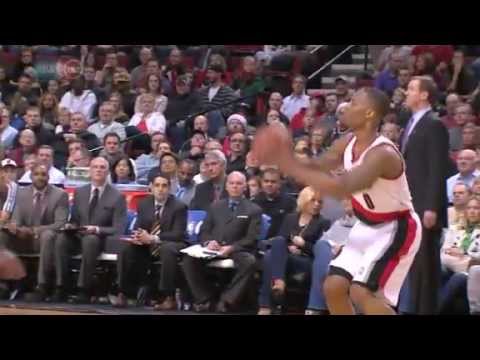 Damian Lillard’s wonderful stepback on Patty Mills
