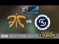 fnatic vs. SK Gaming 1/2 - Grand Final IEM GC New York League of Legends