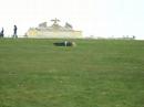 Jenna rolling down Gloriette Hill Jenna rolling down Gloriette Hill