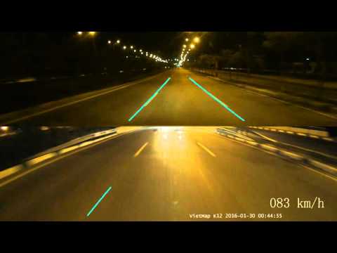 Camera hành trình 2 kênh VietMap K12 ghi hình ban đêm