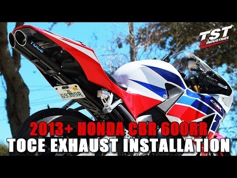 How to: 2013-2015 Honda CBR 600RR TOCE Exhaust Installation by TST Industries