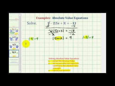 how to isolate absolute value