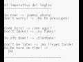 curso de inglés 13   el imperativo