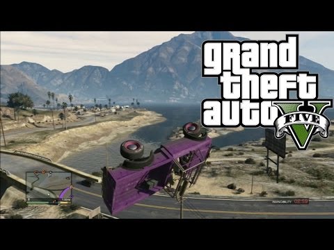 GTA 5 : Trevor Truck Tricks (Grand Theft Auto 5 Fun)