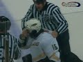 George Parros vs Jody Shelley from the Anaheim Ducks at San Jose Sharks game on Dec 11, 2008 - Comcast feed.via http://www.hockeyfights.com