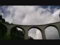 Rhätische Bahn, Rhaetian Railway - Glacier Express auf Landwasserviadukt