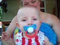megan takes in the day on aunt shelly's lap