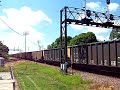 Westbound UP coal train at Rochelle, IL with an ex-SP!