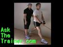 Split Squat with Reverse Tube Wood Chop - stationary lunge