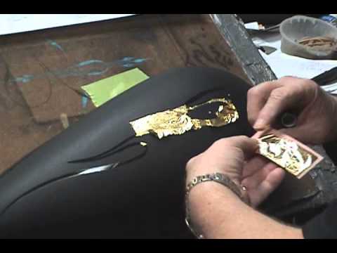 how to apply gold leaf