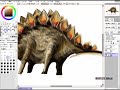 SPEED PAINTING -DINOSAUR18- stegosaurus SPEED PAINTING -DINOSAUR18- stegosaurus