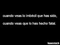 (LETRA) Pesadilla en el parque de atracciones -  LOS PLANETAS