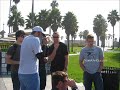 LA Kings Hockey NHL make movie at Venice Beach California