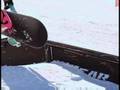 Snowboarding Tricks: 5-O Grinds : Snowboarding: Toe Side 5-0 Handrail Grind Approach