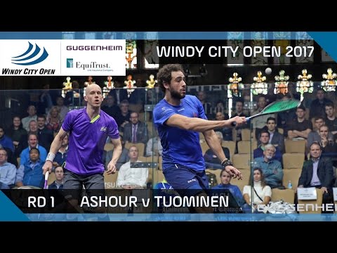 Squash: Ashour v Tuominen - Windy City Open 2017 Rd 1 Highlights