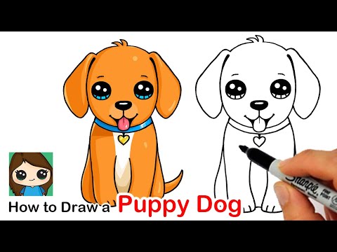 video-linktoworks-How to Draw a Puppy Dog 🦴 ️ - YouTube