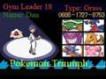 POkemonTriumph - Gym 18 Custom Made Trainers Card with Badge